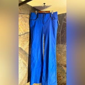 Royal blue pants from Seductions with black trim NWT